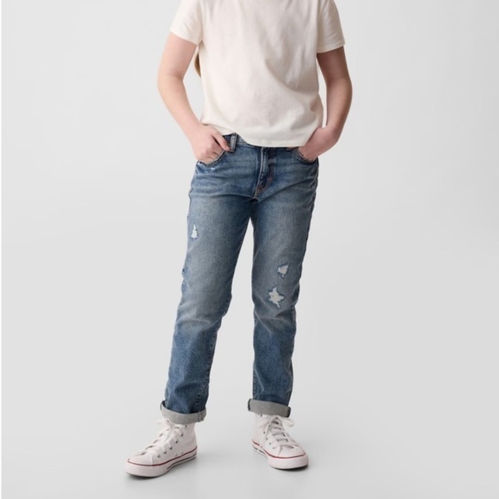 MINT Gap Little Girl Ripped Girlfriend Jeans *7